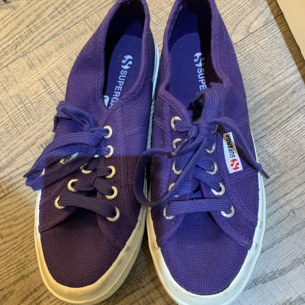 classic dark purple superga